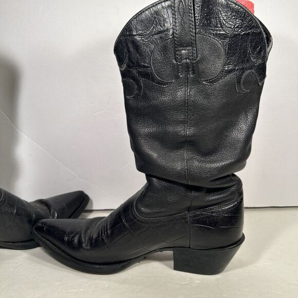 Ariat Boots Women's Style 13805 Black Leather Size 8 B Cowgirl Western Country - Picture 7 of 12